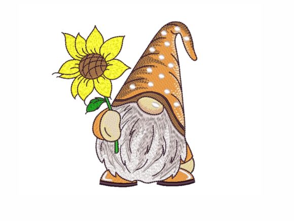 Gnome with a Sunflower: A Seasonal Embroidery Review